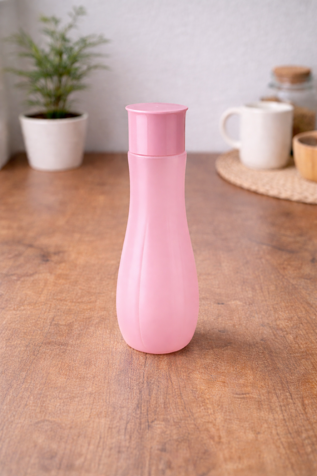 Pastel Pink Premium Plastic Water Bottle – 1 Litre