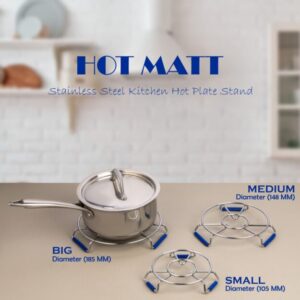 Stainless Steel Hot Plate Stand (Set of 3)